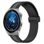 Cinturino in silicone con chiusura magnetica pieghevole da 22 mm, For Huawei Watch GT3 Pro 46mm, For Huawei Watch GT3 46mm