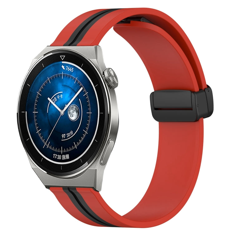 Cinturino in silicone con chiusura magnetica pieghevole da 22 mm, For Huawei Watch GT3 Pro 46mm, For Huawei Watch GT3 46mm