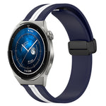Cinturino in silicone con chiusura magnetica pieghevole da 22 mm, For Huawei Watch GT3 Pro 46mm, For Huawei Watch GT3 46mm