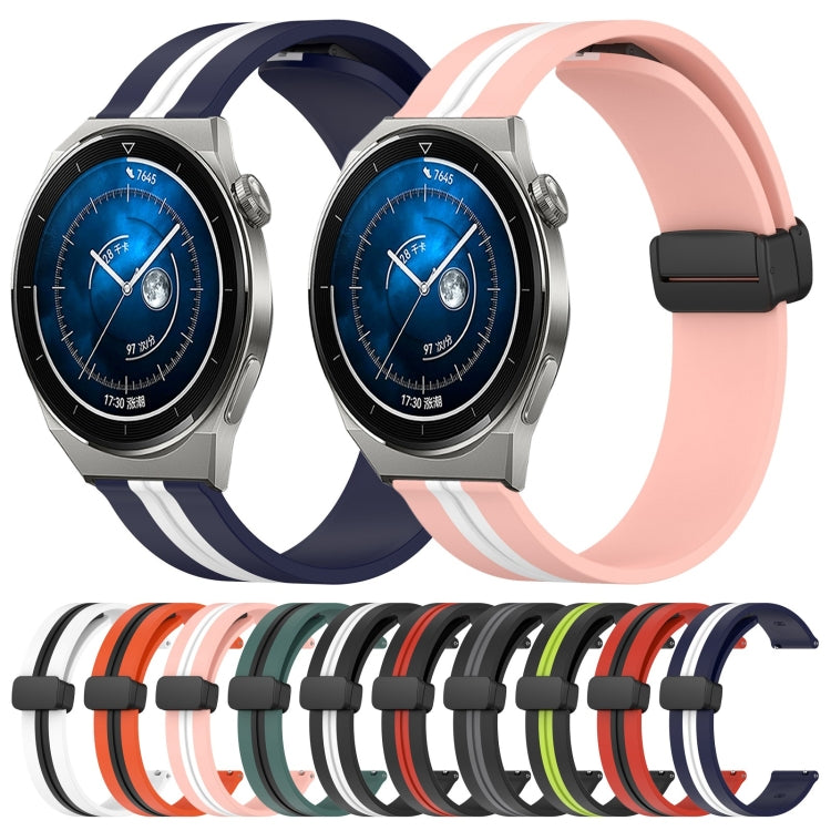 Cinturino in silicone con chiusura magnetica pieghevole da 22 mm, For Huawei Watch GT3 Pro 46mm, For Huawei Watch GT3 46mm