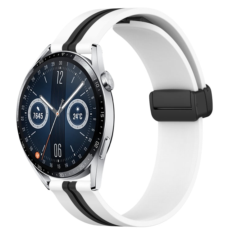 Cinturino in silicone con chiusura magnetica pieghevole da 22 mm, For Huawei Watch GT3 Pro 46mm, For Huawei Watch GT3 46mm
