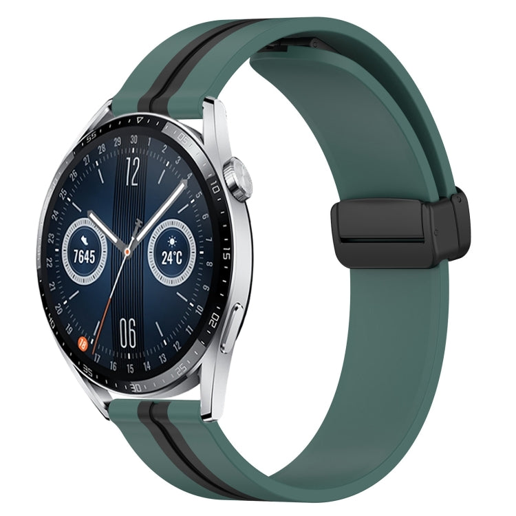 Cinturino in silicone con chiusura magnetica pieghevole da 22 mm, For Huawei Watch GT3 Pro 46mm, For Huawei Watch GT3 46mm