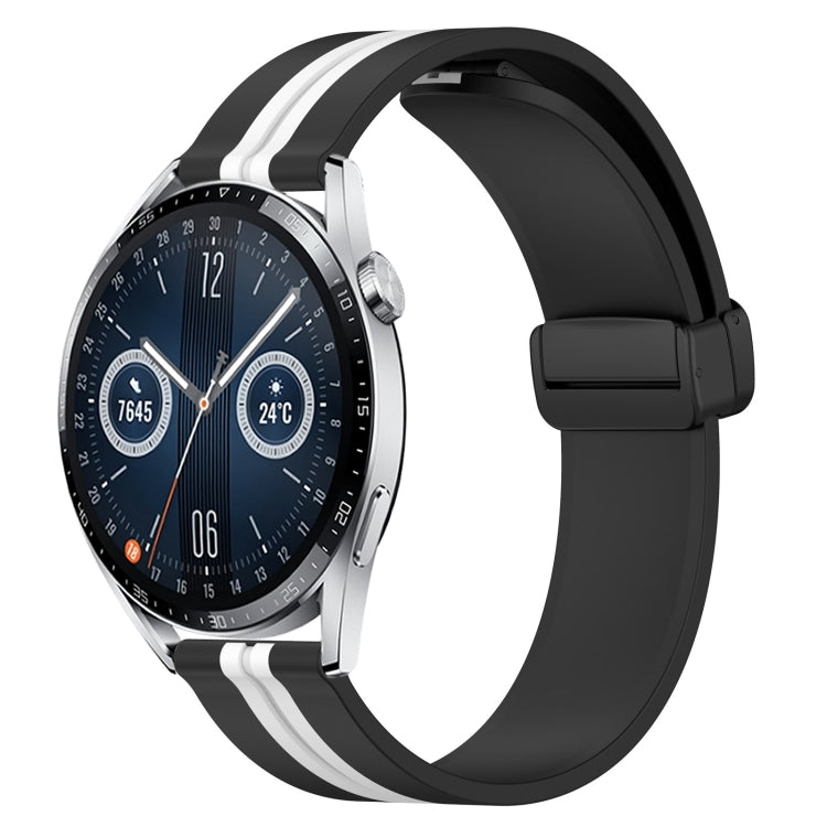 Cinturino in silicone con chiusura magnetica pieghevole da 22 mm, For Huawei Watch GT3 Pro 46mm, For Huawei Watch GT3 46mm