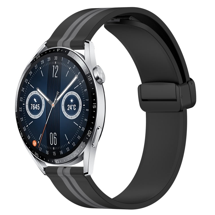 Cinturino in silicone con chiusura magnetica pieghevole da 22 mm, For Huawei Watch GT3 Pro 46mm, For Huawei Watch GT3 46mm