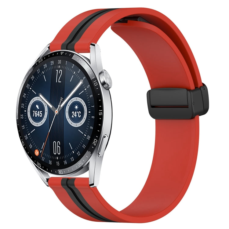 Cinturino in silicone con chiusura magnetica pieghevole da 22 mm, For Huawei Watch GT3 Pro 46mm, For Huawei Watch GT3 46mm