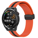 Cinturino in silicone con chiusura magnetica pieghevole da 22 mm, For Huawei Watch GT Runner, For Huawei Watch 3