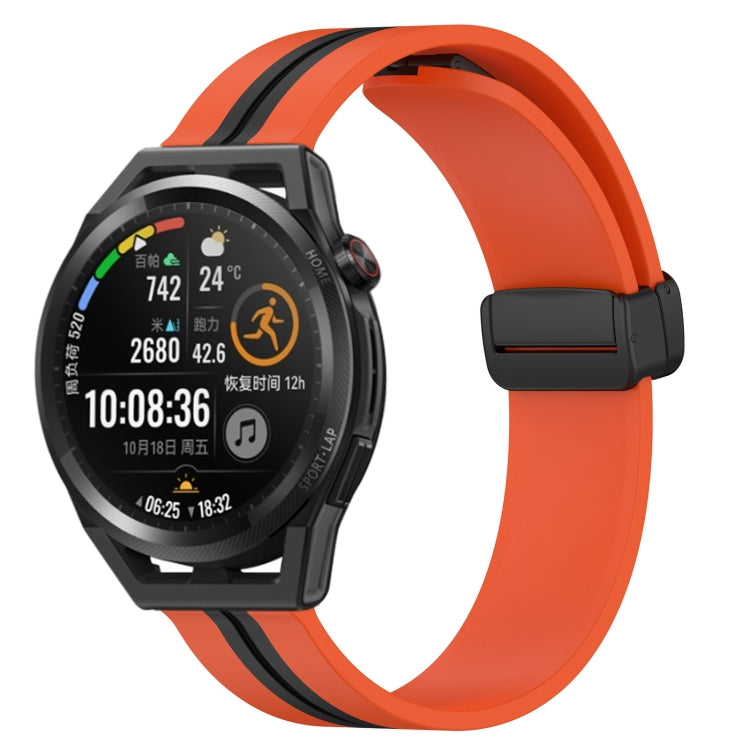 Cinturino in silicone con chiusura magnetica pieghevole da 22 mm, For Huawei Watch GT Runner, For Huawei Watch 3