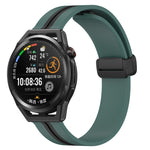 Cinturino in silicone con chiusura magnetica pieghevole da 22 mm, For Huawei Watch GT Runner, For Huawei Watch 3