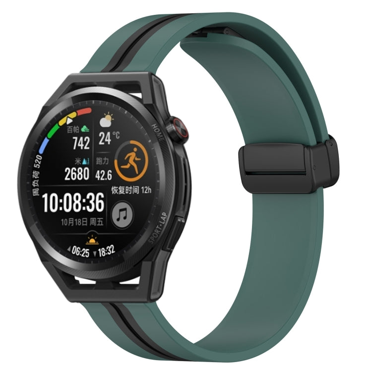 Cinturino in silicone con chiusura magnetica pieghevole da 22 mm, For Huawei Watch GT Runner, For Huawei Watch 3