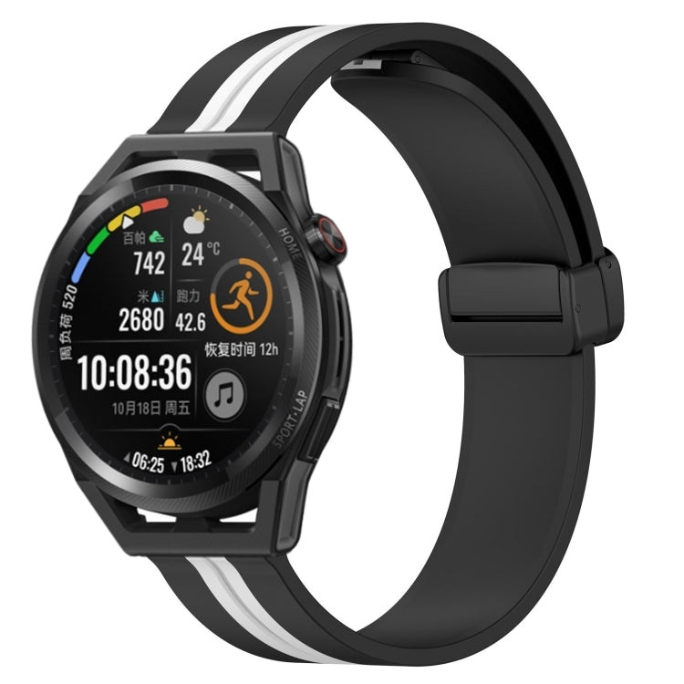 Cinturino in silicone con chiusura magnetica pieghevole da 22 mm, For Huawei Watch GT Runner, For Huawei Watch 3