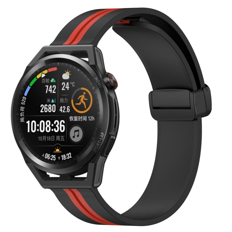 Cinturino in silicone con chiusura magnetica pieghevole da 22 mm, For Huawei Watch GT Runner, For Huawei Watch 3
