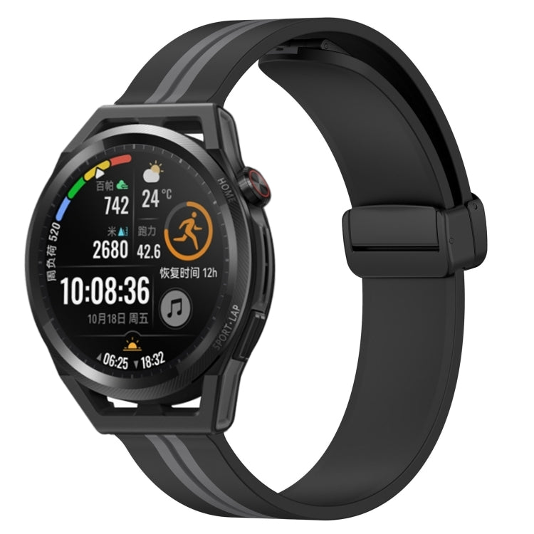 Cinturino in silicone con chiusura magnetica pieghevole da 22 mm, For Huawei Watch GT Runner, For Huawei Watch 3