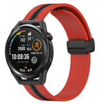Cinturino in silicone con chiusura magnetica pieghevole da 22 mm, For Huawei Watch GT Runner, For Huawei Watch 3