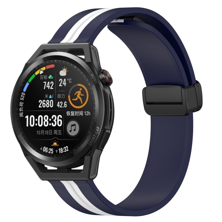 Cinturino in silicone con chiusura magnetica pieghevole da 22 mm, For Huawei Watch GT Runner, For Huawei Watch 3