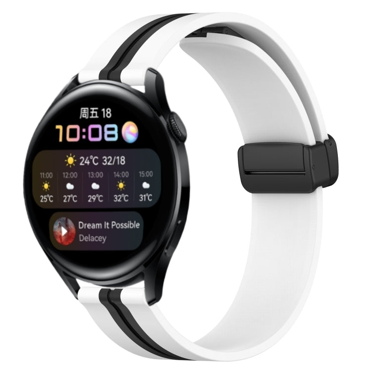 Cinturino in silicone con chiusura magnetica pieghevole da 22 mm, For Huawei Watch GT Runner, For Huawei Watch 3