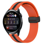 Cinturino in silicone con chiusura magnetica pieghevole da 22 mm, For Huawei Watch GT Runner, For Huawei Watch 3