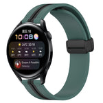 Cinturino in silicone con chiusura magnetica pieghevole da 22 mm, For Huawei Watch GT Runner, For Huawei Watch 3