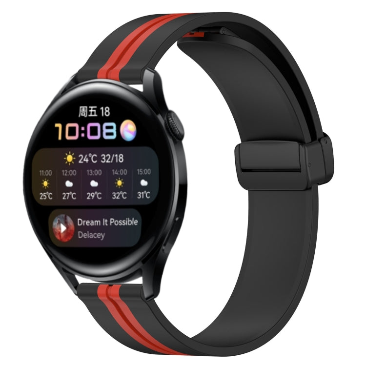 Cinturino in silicone con chiusura magnetica pieghevole da 22 mm, For Huawei Watch GT Runner, For Huawei Watch 3
