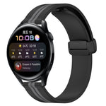 Cinturino in silicone con chiusura magnetica pieghevole da 22 mm, For Huawei Watch GT Runner, For Huawei Watch 3