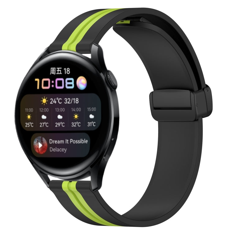 Cinturino in silicone con chiusura magnetica pieghevole da 22 mm, For Huawei Watch GT Runner, For Huawei Watch 3