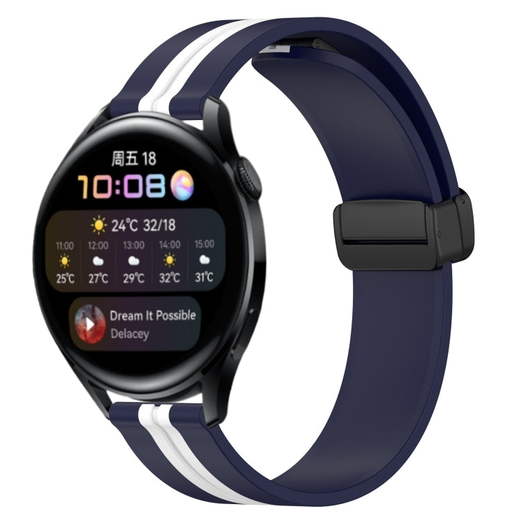 Cinturino in silicone con chiusura magnetica pieghevole da 22 mm, For Huawei Watch GT Runner, For Huawei Watch 3