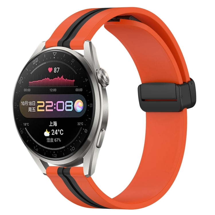 Cinturino in silicone con chiusura magnetica pieghevole da 22 mm, For Huawei Watch 3 Pro, For Huawei GT2 Pro