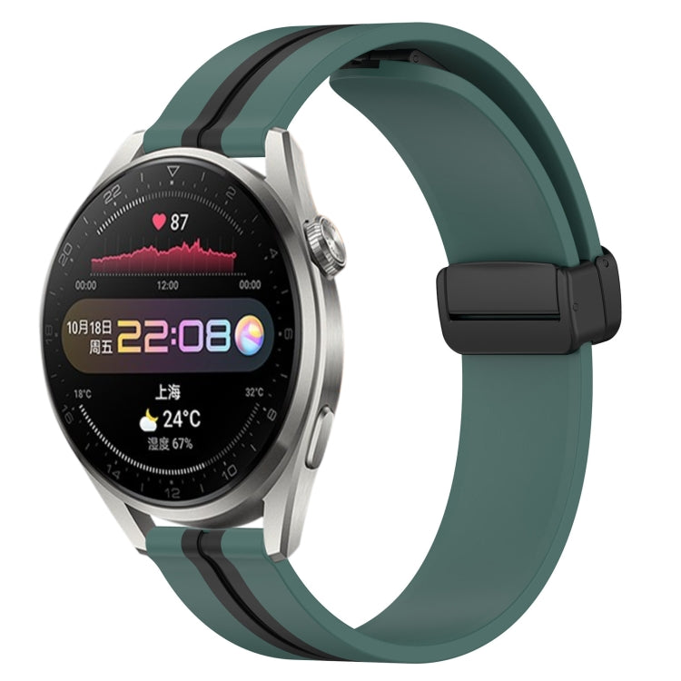 Cinturino in silicone con chiusura magnetica pieghevole da 22 mm, For Huawei Watch 3 Pro, For Huawei GT2 Pro