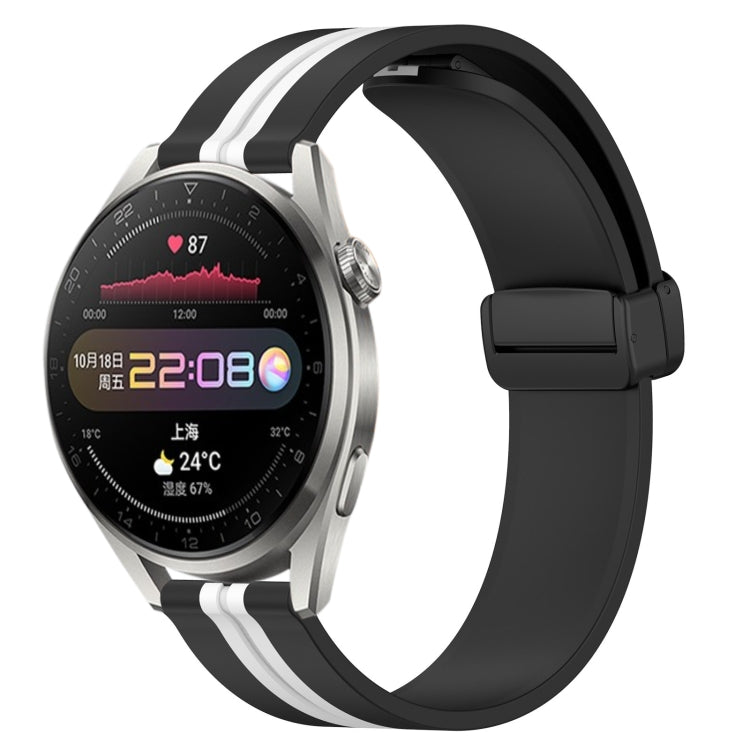 Cinturino in silicone con chiusura magnetica pieghevole da 22 mm, For Huawei Watch 3 Pro, For Huawei GT2 Pro