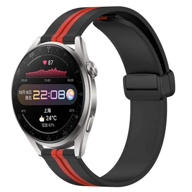Cinturino in silicone con chiusura magnetica pieghevole da 22 mm, For Huawei Watch 3 Pro, For Huawei GT2 Pro