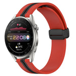 Cinturino in silicone con chiusura magnetica pieghevole da 22 mm, For Huawei Watch 3 Pro, For Huawei GT2 Pro