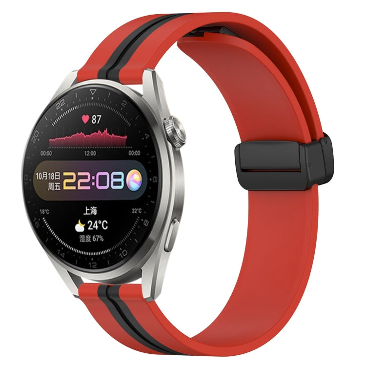Cinturino in silicone con chiusura magnetica pieghevole da 22 mm, For Huawei Watch 3 Pro, For Huawei GT2 Pro