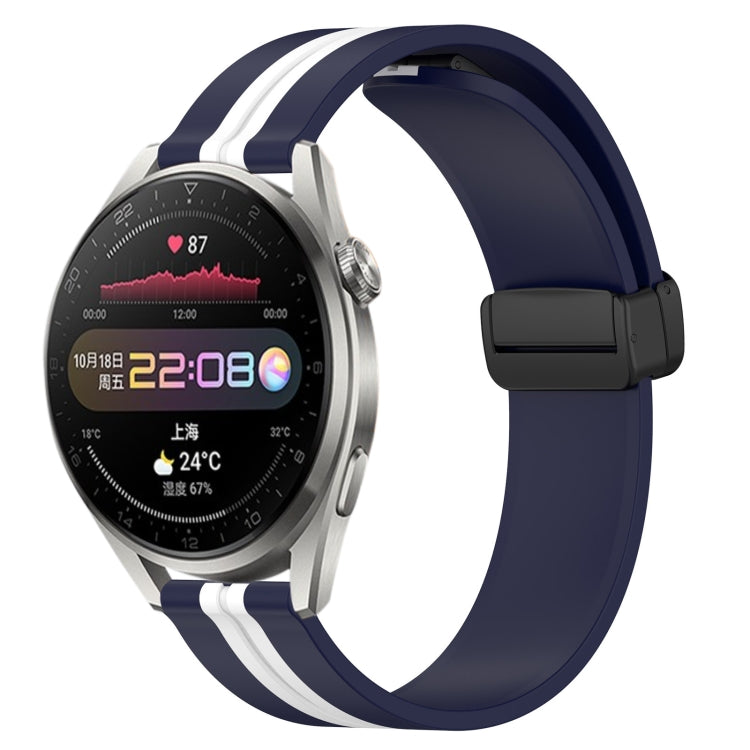 Cinturino in silicone con chiusura magnetica pieghevole da 22 mm, For Huawei Watch 3 Pro, For Huawei GT2 Pro