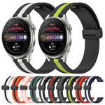 Cinturino in silicone con chiusura magnetica pieghevole da 22 mm, For Huawei Watch 3 Pro, For Huawei GT2 Pro