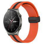 Cinturino in silicone con chiusura magnetica pieghevole da 22 mm, For Huawei Watch 3 Pro, For Huawei GT2 Pro