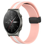 Cinturino in silicone con chiusura magnetica pieghevole da 22 mm, For Huawei Watch 3 Pro, For Huawei GT2 Pro