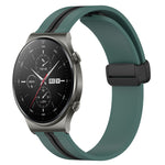 Cinturino in silicone con chiusura magnetica pieghevole da 22 mm, For Huawei Watch 3 Pro, For Huawei GT2 Pro