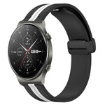 Cinturino in silicone con chiusura magnetica pieghevole da 22 mm, For Huawei Watch 3 Pro, For Huawei GT2 Pro