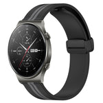 Cinturino in silicone con chiusura magnetica pieghevole da 22 mm, For Huawei Watch 3 Pro, For Huawei GT2 Pro