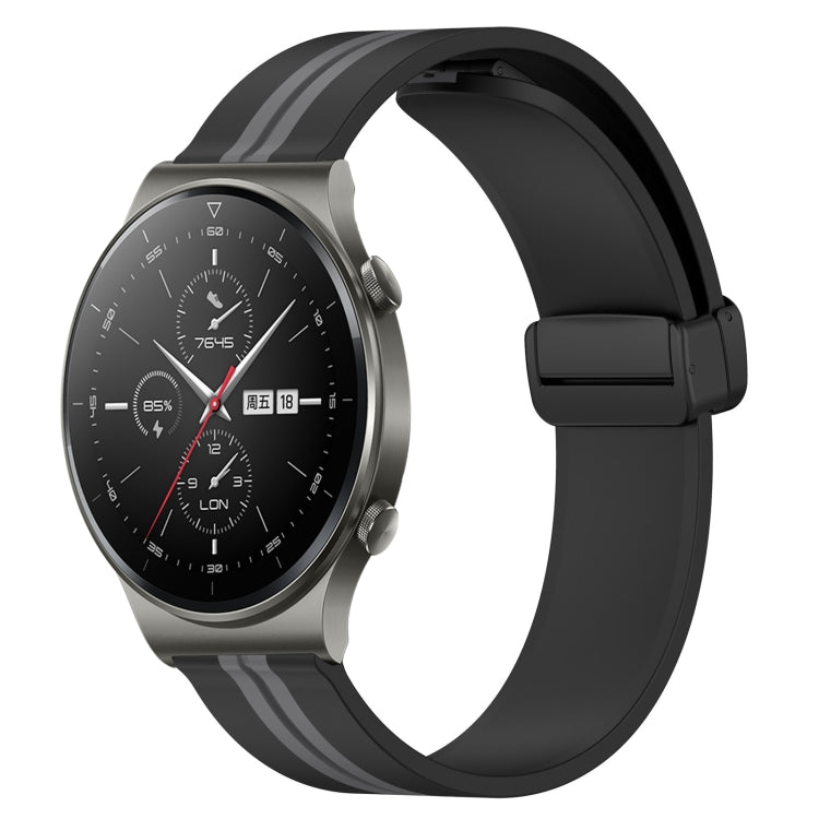Cinturino in silicone con chiusura magnetica pieghevole da 22 mm, For Huawei Watch 3 Pro, For Huawei GT2 Pro