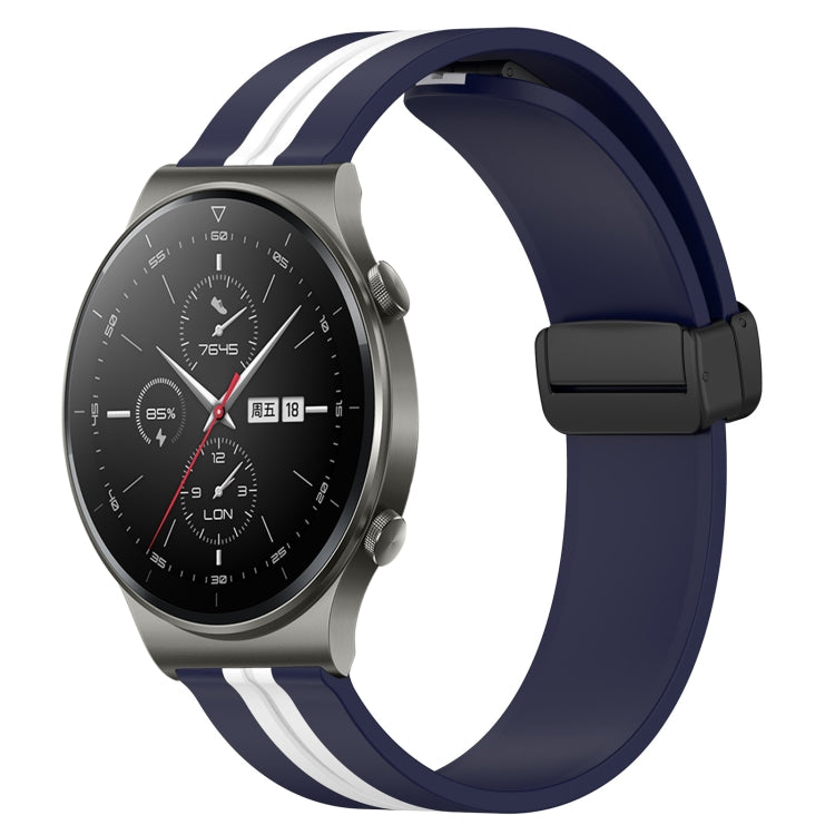 Cinturino in silicone con chiusura magnetica pieghevole da 22 mm, For Huawei Watch 3 Pro, For Huawei GT2 Pro