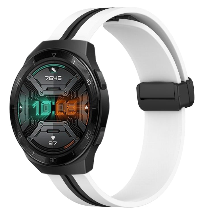 Cinturino in silicone con chiusura magnetica pieghevole da 22 mm, For Huawei Watch GT 2E, For Huawei GT2 46mm