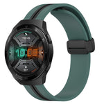 Cinturino in silicone con chiusura magnetica pieghevole da 22 mm, For Huawei Watch GT 2E, For Huawei GT2 46mm