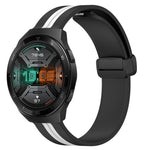 Cinturino in silicone con chiusura magnetica pieghevole da 22 mm, For Huawei Watch GT 2E, For Huawei GT2 46mm