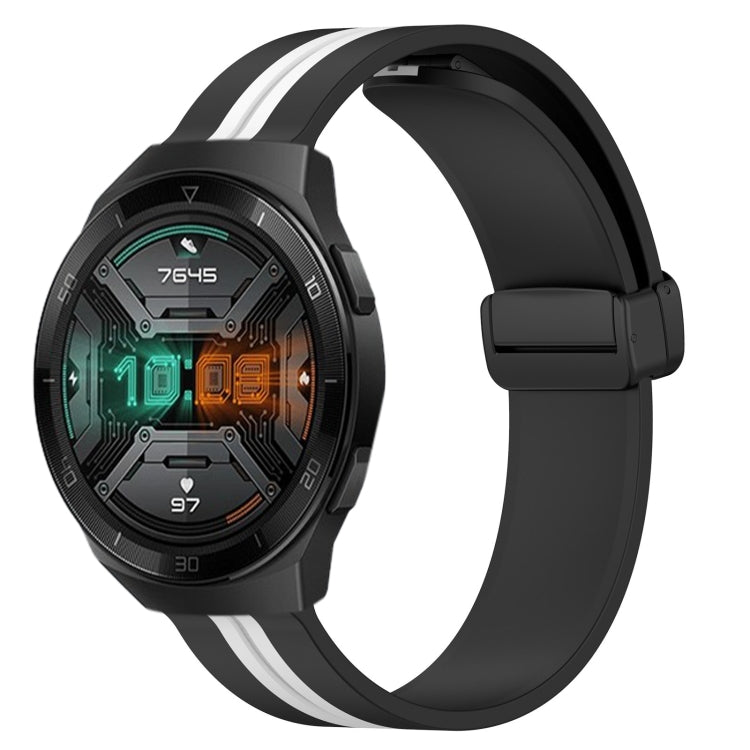 Cinturino in silicone con chiusura magnetica pieghevole da 22 mm, For Huawei Watch GT 2E, For Huawei GT2 46mm