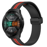 Cinturino in silicone con chiusura magnetica pieghevole da 22 mm, For Huawei Watch GT 2E, For Huawei GT2 46mm