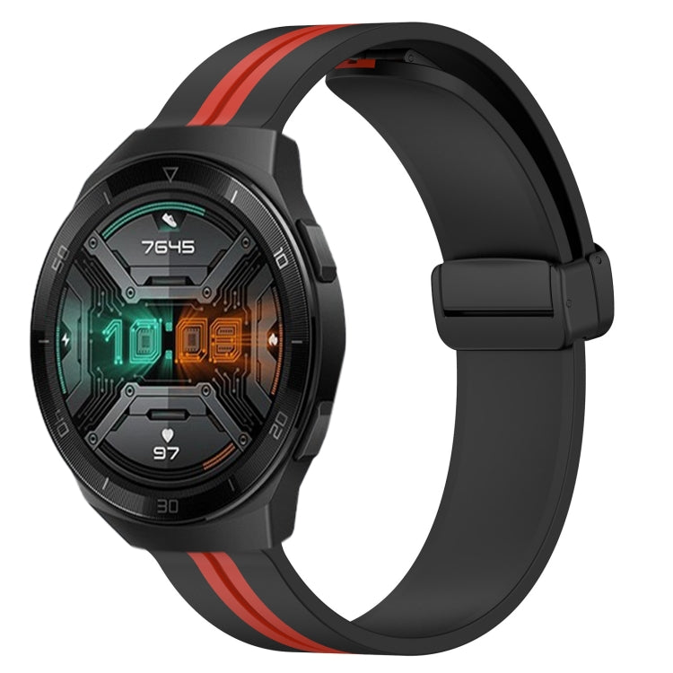 Cinturino in silicone con chiusura magnetica pieghevole da 22 mm, For Huawei Watch GT 2E, For Huawei GT2 46mm