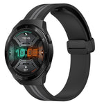 Cinturino in silicone con chiusura magnetica pieghevole da 22 mm, For Huawei Watch GT 2E, For Huawei GT2 46mm