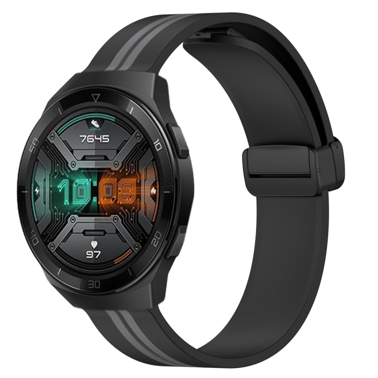 Cinturino in silicone con chiusura magnetica pieghevole da 22 mm, For Huawei Watch GT 2E, For Huawei GT2 46mm