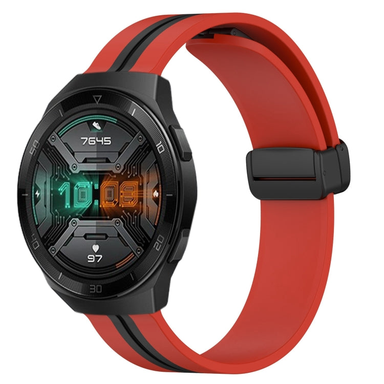 Cinturino in silicone con chiusura magnetica pieghevole da 22 mm, For Huawei Watch GT 2E, For Huawei GT2 46mm