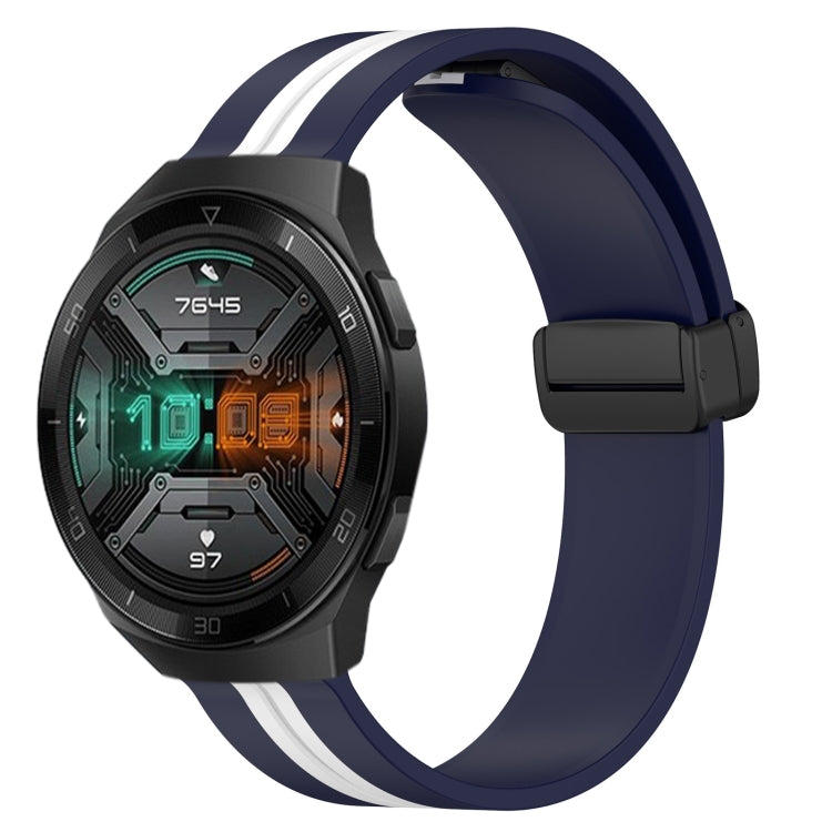 Cinturino in silicone con chiusura magnetica pieghevole da 22 mm, For Huawei Watch GT 2E, For Huawei GT2 46mm